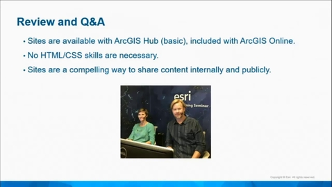 Thumbnail for entry ArcGIS Hub: Common Questions and Answers Part 1