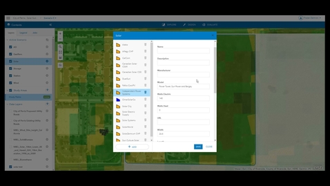 Thumbnail for entry ArcGIS GeoPlanner Solar Suitability Modeling: Design Types Solar