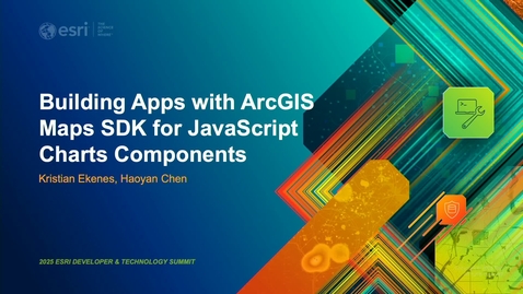 Thumbnail for Building Apps with ArcGIS Maps SDK for JavaScript Charts Components