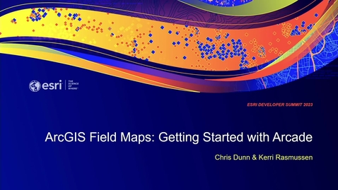 Thumbnail for entry ArcGIS Field Maps: Getting Started with Arcade