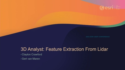 Thumbnail for entry ArcGIS 3D Analyst: Feature Extraction from Lidar