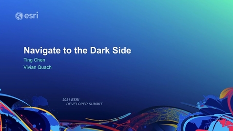Thumbnail for entry ArcGIS Runtime: Navigate to the Dark Side