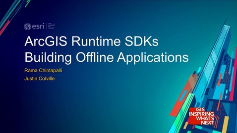 Thumbnail for entry ArcGIS Runtime SDKs: Building Offline Applications