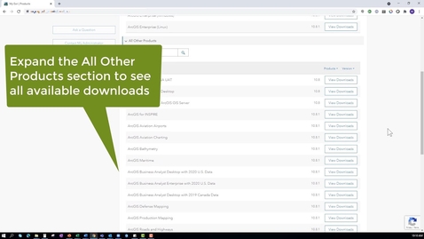 Thumbnail for entry Creating a Software Install in My Esri: Best Practices for Higher Education License Administrators