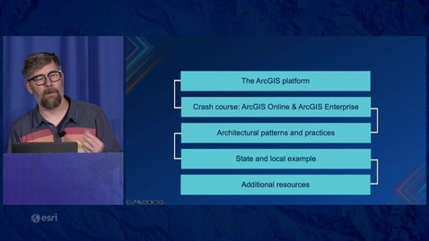 Thumbnail for ArcGIS Online and ArcGIS Enterprise: Architectural Patterns and Practices