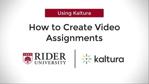 Thumbnail for How to Create Video Assignments
