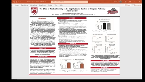 Thumbnail for entry Bornkamp: The Magnitude and Duration of Analgesia Following Acute Exercise