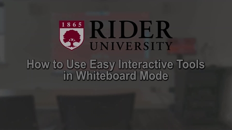 Thumbnail for entry Epson Interactive Projector - Easy Interactive Tools - Whiteboard Mode
