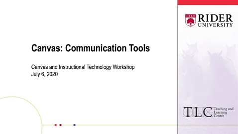 Thumbnail for Canvas: Communication Tools