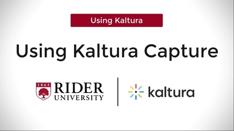 Thumbnail for entry Kaltura Capture: Demonstration with PowerPoint