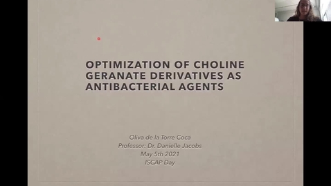 Thumbnail for entry De La Torre Coca: Optimization of Choline Geranate Derivatives as Antibacterial Agents