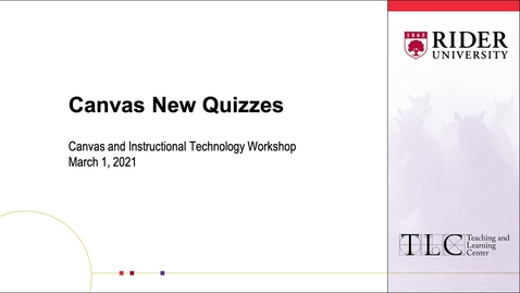 Thumbnail for Canvas New Quizzes