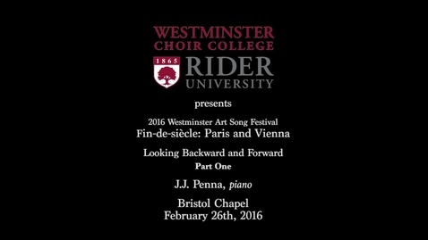 Thumbnail for 2016-02-26 Art Song Festival Part 1