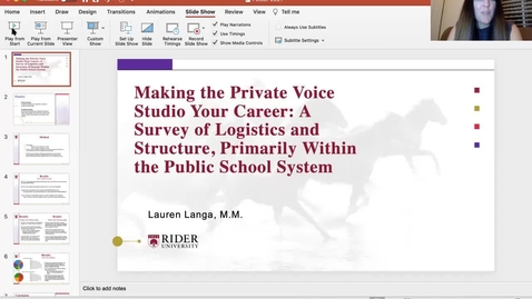 Thumbnail for Langa: Making the Private Voice Studio Your Career: A Survey of Logistics and Structure, Primarily within the Public School System