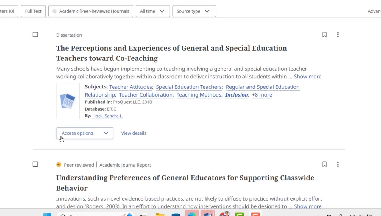 Finding full text