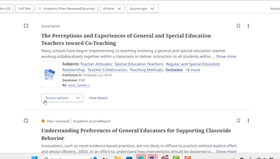 Finding full text