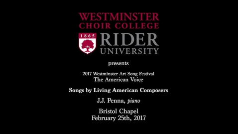 Thumbnail for 2017-02-25 Art Song Festival