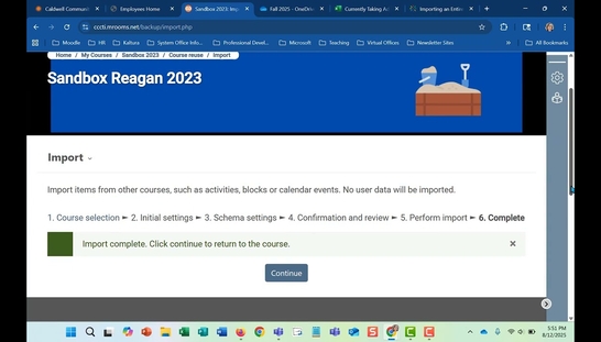 Import and Edit Syllabus