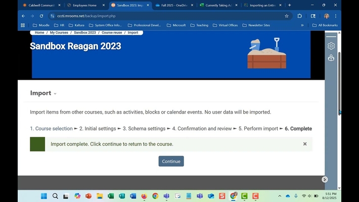 Import and Edit Syllabus