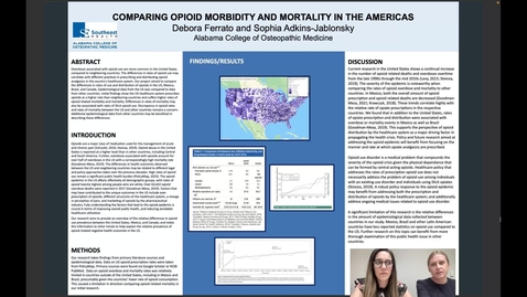Thumbnail for Comparing Opioid Morbidity and Mortality in the Americas