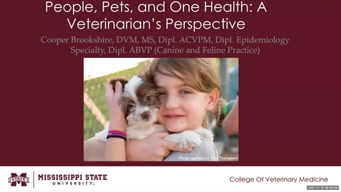 Thumbnail for People, Pets, and One Health: A Veterinarian's Perspective