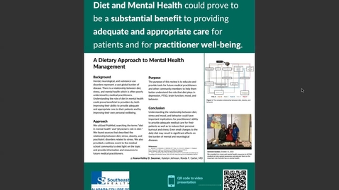 Thumbnail for entry A Dietary Approach to Mental Health Management