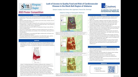 Thumbnail for Lack of Access to Quality Food and Risk of Cardiovascular Disease in the Black Belt Region of Alabama 