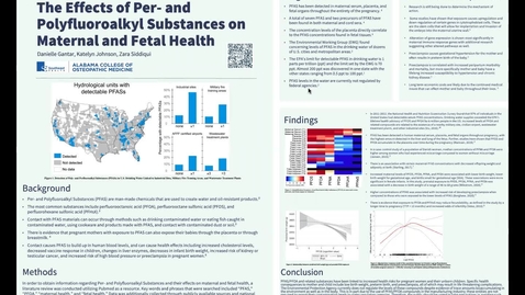 Thumbnail for entry The Effects of Per- and Polyfluoroalkyl Substances on Maternal and Fetal Health