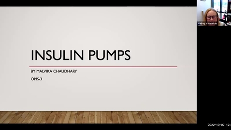 Thumbnail for entry Insulin Pumps: First Friday Journal Club