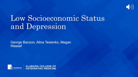 Thumbnail for  Low Socioeconomic Status and Depression