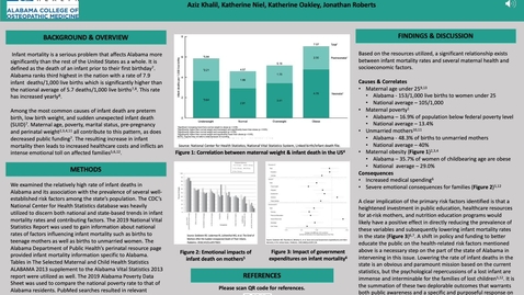 Thumbnail for entry Disparities in Infant Deaths Among Alabama Residents