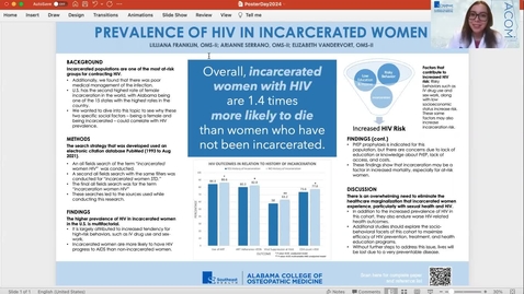Thumbnail for entry Prevalence of HIV in Incarcerated Women