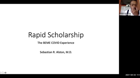 Thumbnail for Rapid Scholarship: The BEME COVID Experience