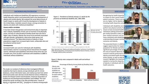 Thumbnail for Obesity Prevalence Among Individuals with Intellectual Disabilities