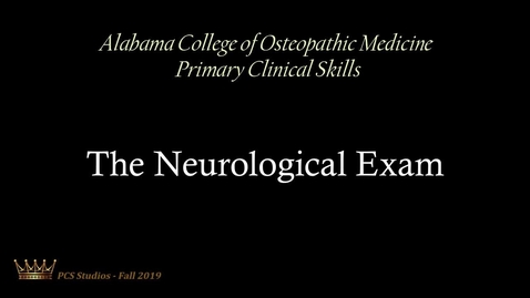 Thumbnail for The Neurological Exam