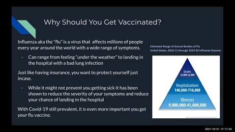 Thumbnail for entry Influenza Vaccine Q &amp; A