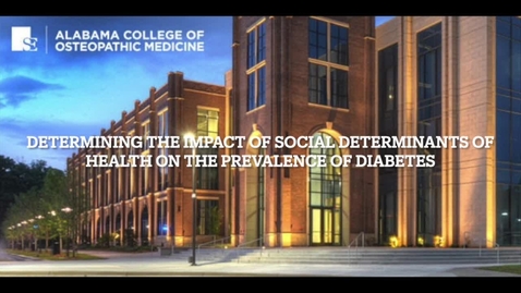 Thumbnail for Determining The Impact of Social Determinants on The Prevalence of Diabetes 