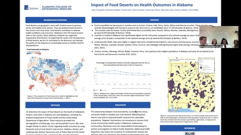 Thumbnail for Impact of Food Deserts on Health Outcomes in Alabama
