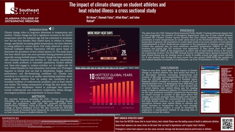 Thumbnail for The impact of climate change on student athletes and  heat related illness_ a cross sectional study