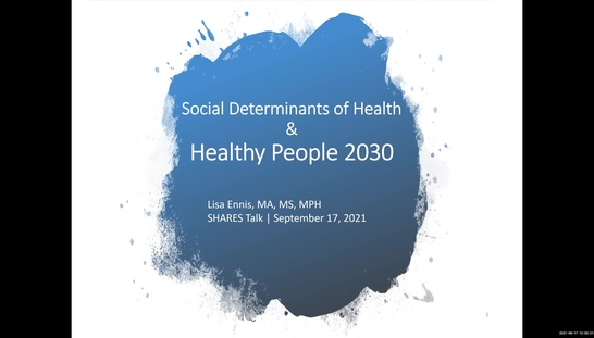 Social Determinants of Health & Healthy People 2030