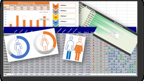 Thumbnail for Visualisering med diagrammer, SmartArts og infogrammer i Excel