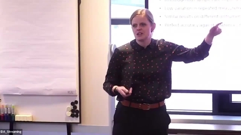 Thumbnail for Trailing the uncertainties …in analytical equipment with Marie Top Mygind (FOSS)