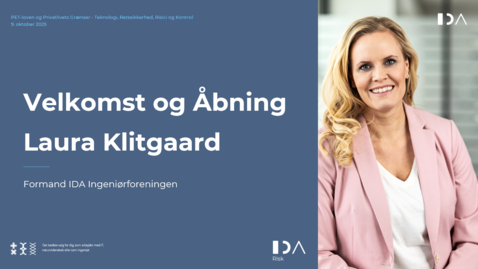 Thumbnail for PET-loven og Privatlivets Grænser - Åbningstale
