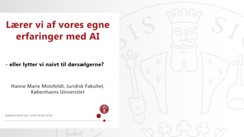 Thumbnail for Lærer vi af vores egne erfaringer med AI eller lytter vi naivt til dørsælgerne?