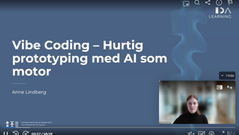 Thumbnail for Vibe Coding - hurtig prototyping med AI som motor