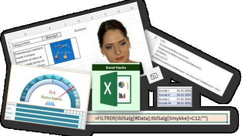 Thumbnail for Excel hacks med fokus på nye faciliteter og tricks