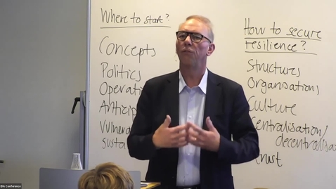 Thumbnail for Society's resilience and cohesion, presentation by Rikard Bengtsson
