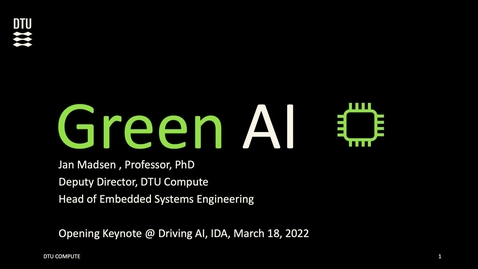 Thumbnail for entry Green AI v/ Keynote Jan Madsen 