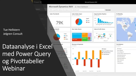 Thumbnail for Dataanalyse i Excel med Query og Pivottabeller