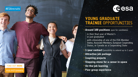 Thumbnail for Start your career at European Space Agency